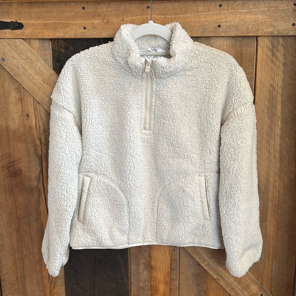 Athleta Sherpa sweater girls